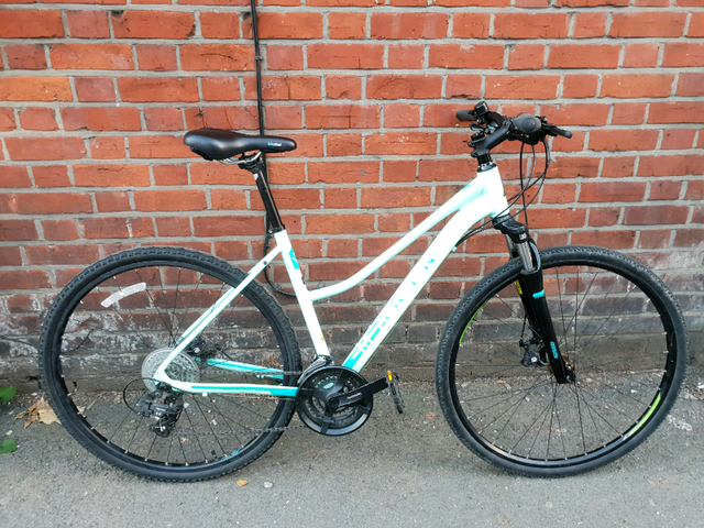ladies aluminium frame hybrid bike